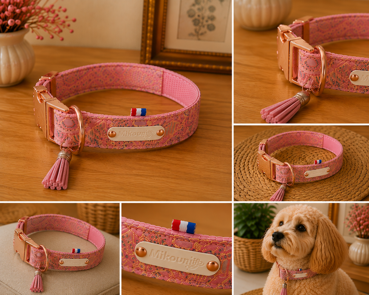 Collier Pailleté Rose