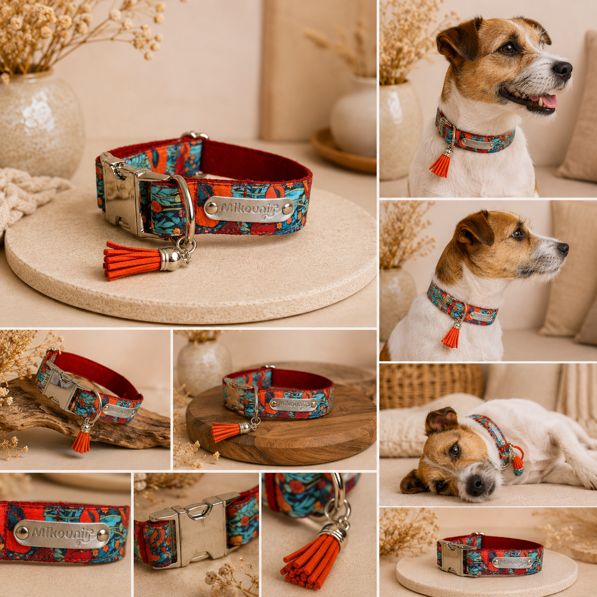Collection Florale  -  Collier Coquelicot
