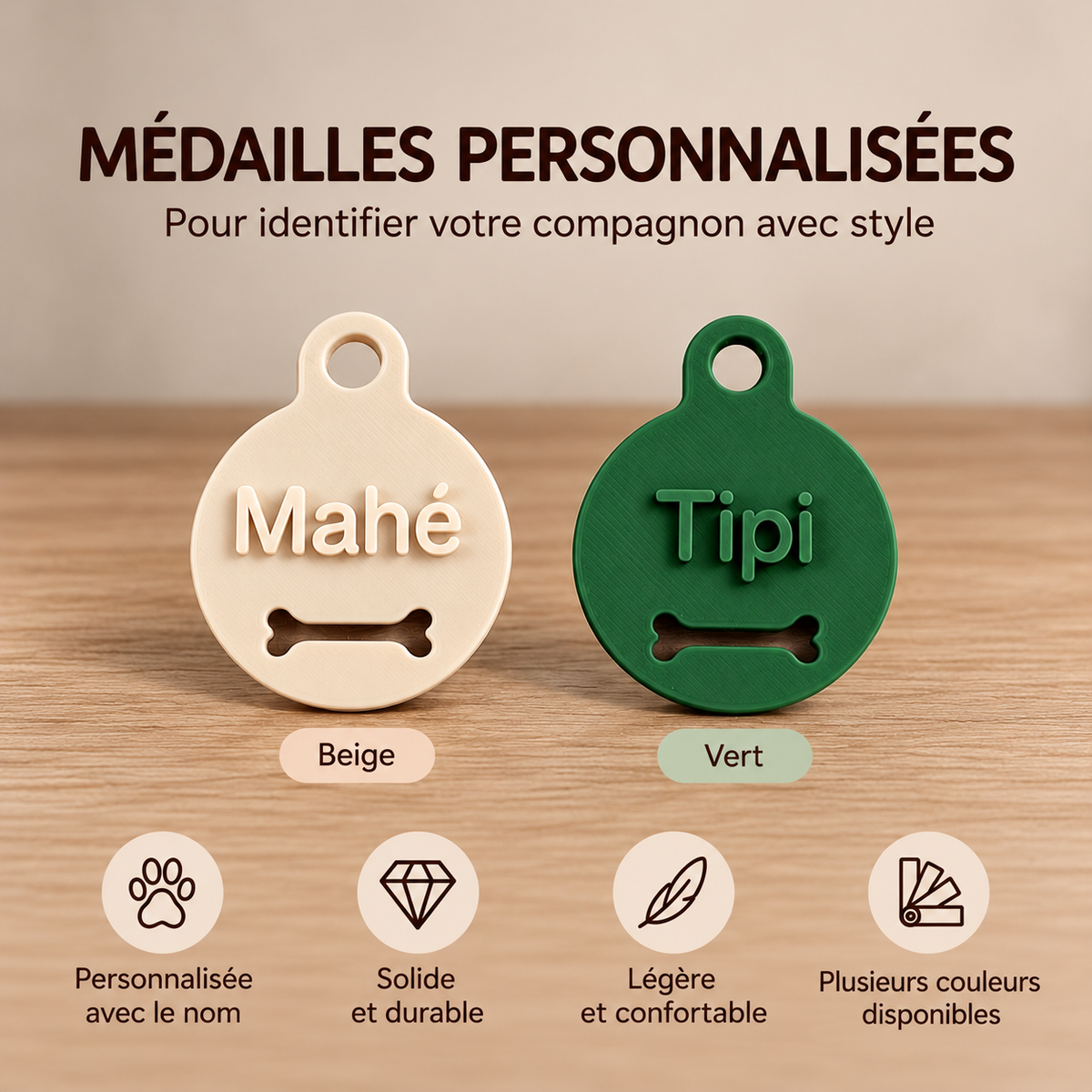 Médailles rondes