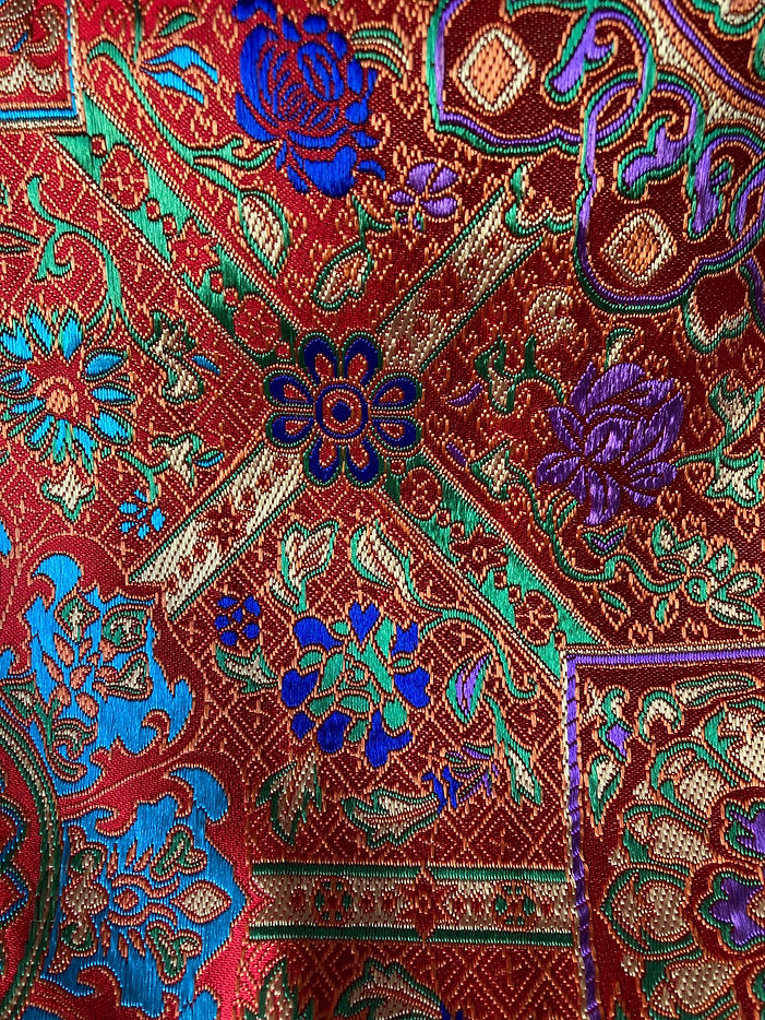 Mongolian-style dog collar